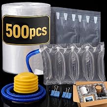 500 Count Upgrade Air Pillows for Shipping Kits, 3.5 x 7.7 in Packing Air Pillows, CCFREELIFE Inflatable Packing Filler for Shipping, Lightweight Purse Stuffing to Keep Shape, Purse Stuffers