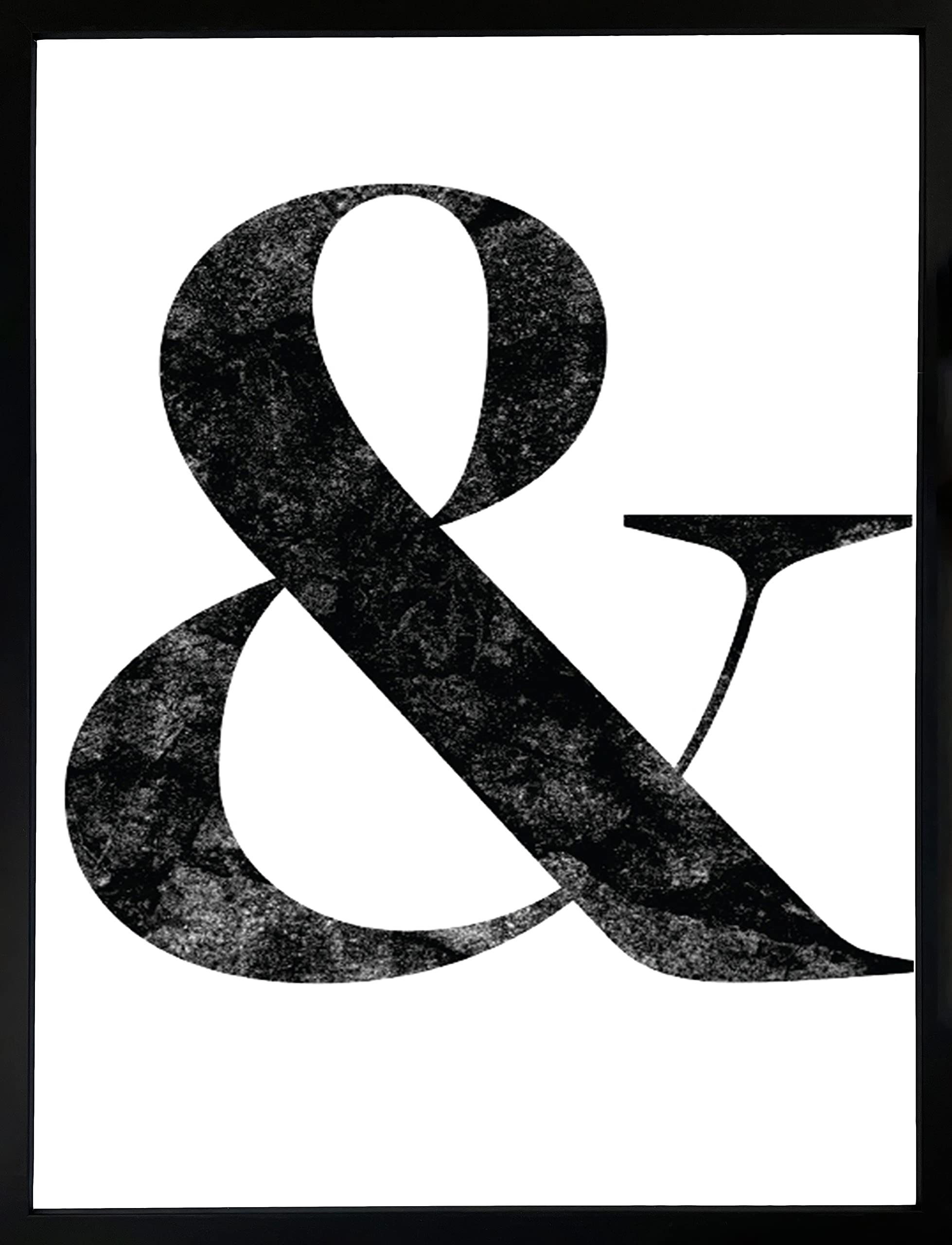 Brookpace Fine Art & Fashion Minimalist Contemporary Black and White Framed Wall Art 53 x 43cm | Bedroom Poster Living Room Print Home Decor