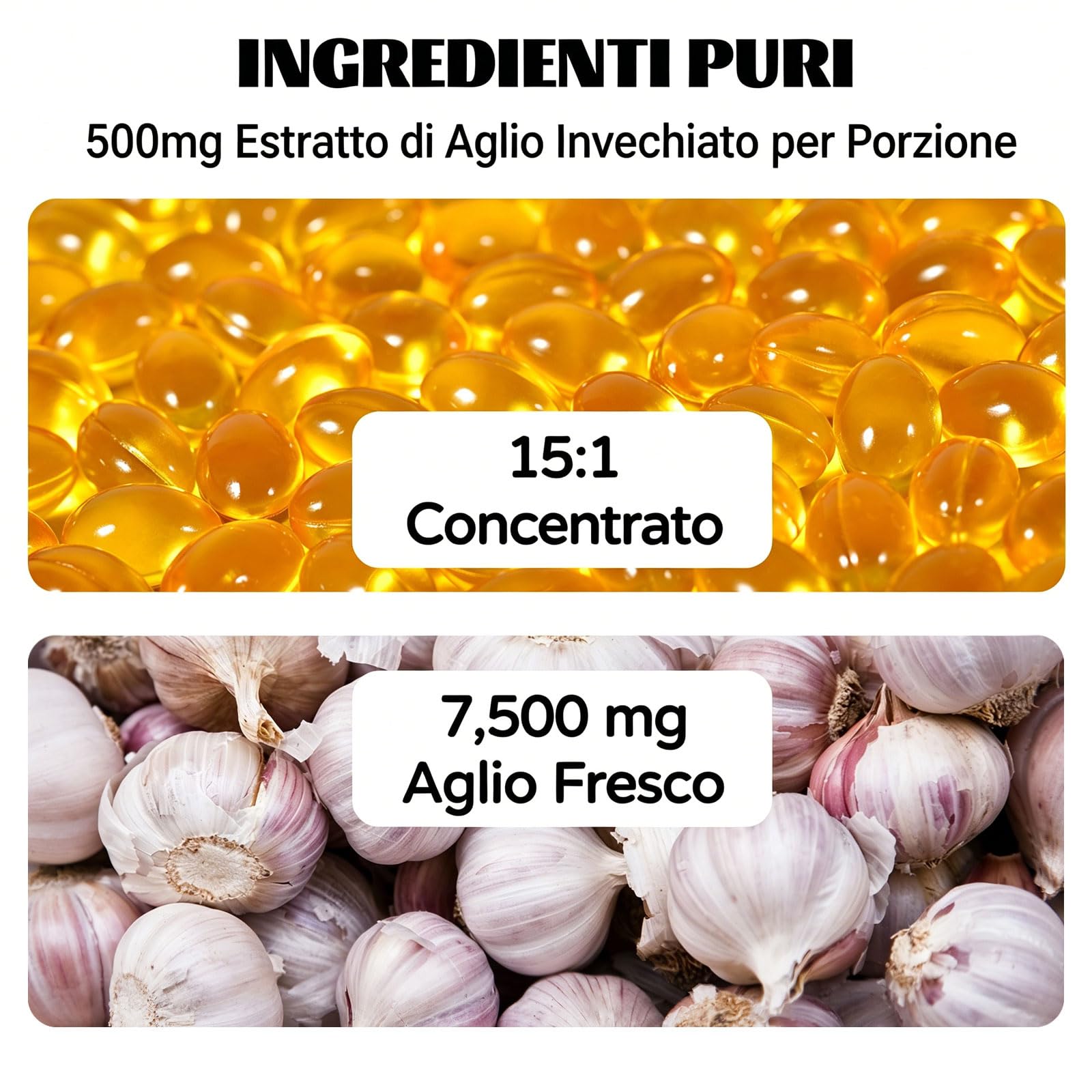 Vitaris estratto di aglio invecchiato -300 Conteggio, Vitaris aglio invecchiato 24 mesi, Ingredienti naturali, per Uomini e Donne (1)