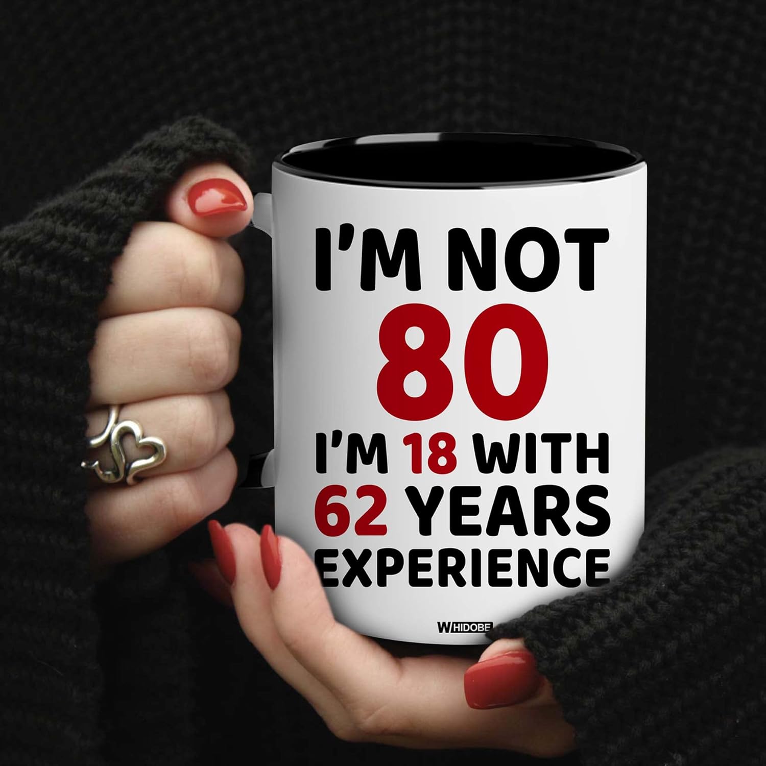 WHIDOBE 80th Birthday Gifts For Men, Women - Gift For 80 Year Old - 80th Gifts For Grandma, Grandpa - 1946 Birthday Gift For Mom, Dad - 80 Years Old Birthday Gifts Mug - Image 3