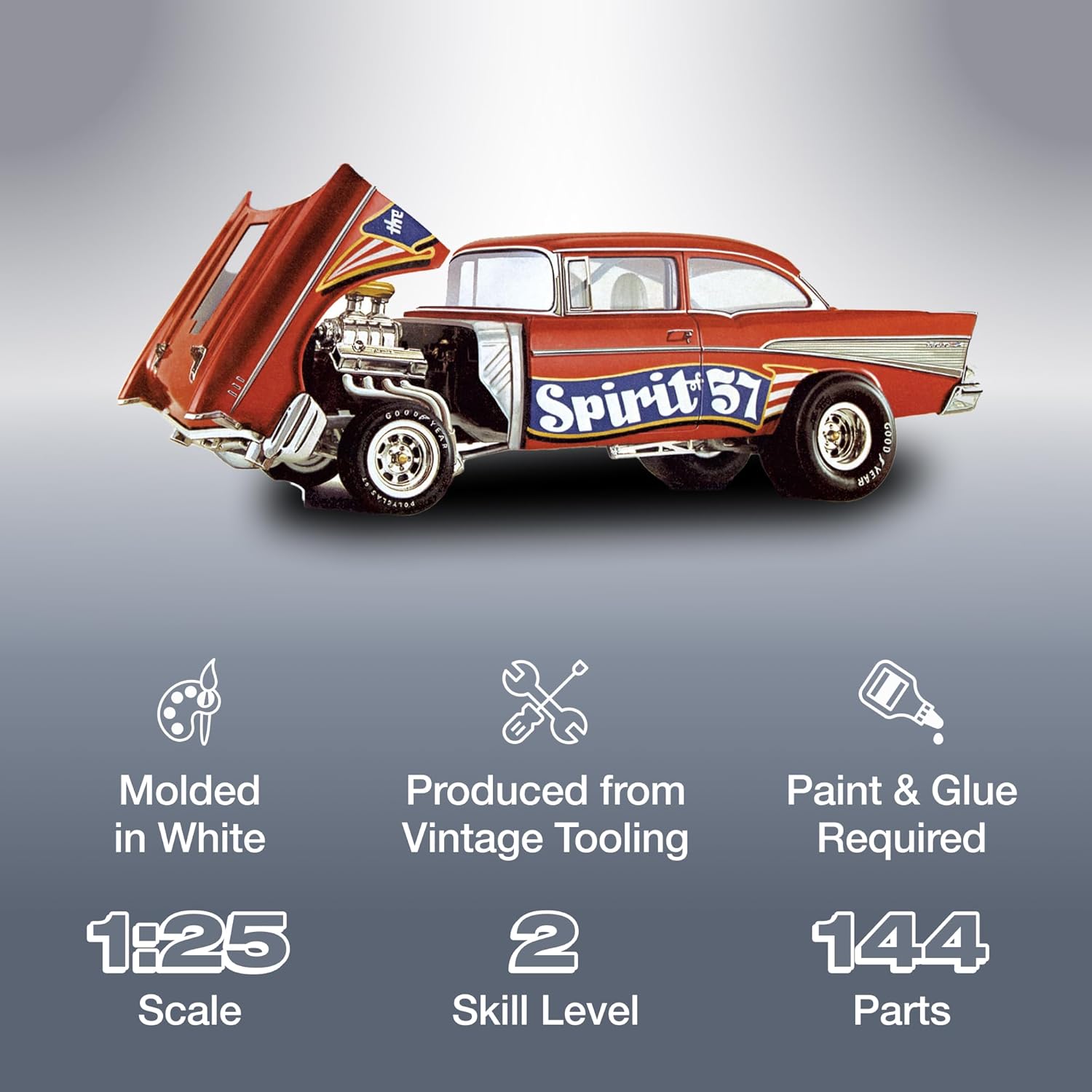 MPC 1957 Chevy Bel Air Spirit of 57" 1:25 Scale Model Kit