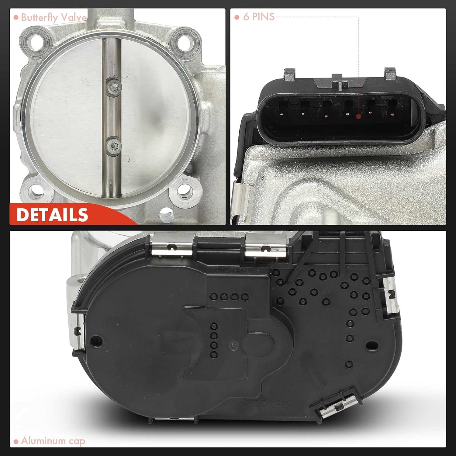 A-Premium Electronic Throttle Body Assembly Compatible with Mercedes-Benz AMG GT 63 C R S, C300, C43 C450 CLA45 GLC63 E43 G63 AMG, CLS400, E350, G550, Maybach S560, ML350, R350, S450, SL400, SLK350