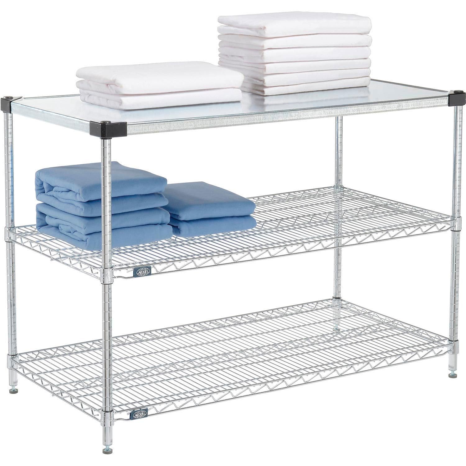 3 Shelf by Global Industrial – Alloy Steel, Silver, Model 18483CSZ3