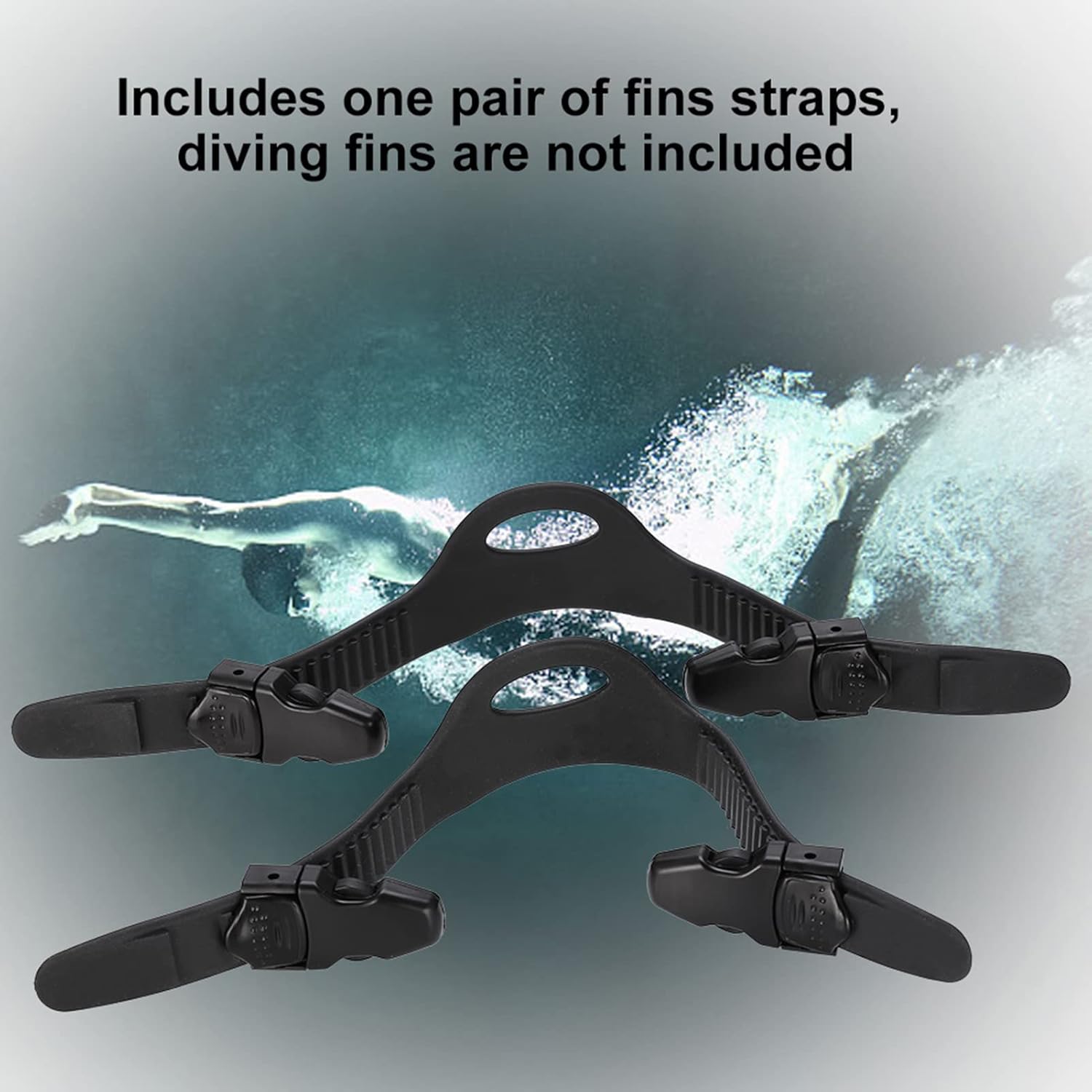 Horoper Diving Universal Fin Strap 1Pair Diving Adjustable Scuba Diving Fins Straps Accessory for Underwater Scuba Diving Snorkeling Swimming Spearfishing