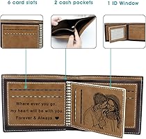 Jeweidea Portafoglio Uomo Personalizzato Con Nome - Foto 9