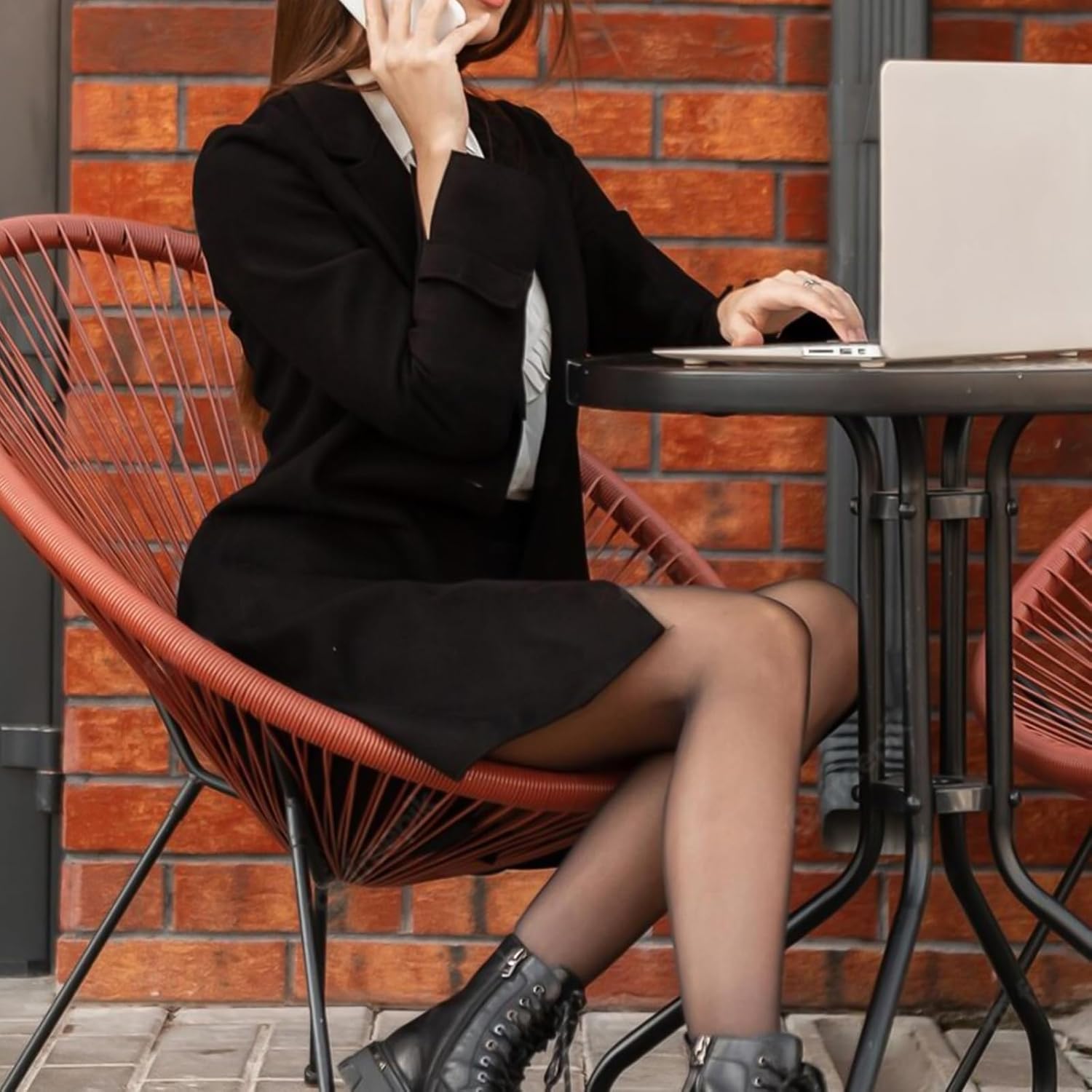 Yilanmy Suspender Tights for Women Garter Belt Tights High Waist Control Top Pantyhose Sheer Thigh High Stockings - Image 8