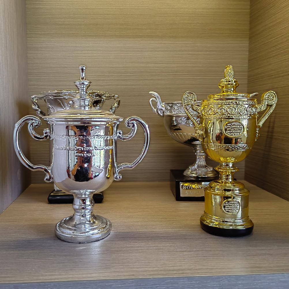 Mini Trofeo di Tennis del British Open Replica della Coppa del Campione del Grande Slam Oggetti da Collezione e Souvenir per Tifosi Decorazioni per Ufficio e casa Regali per Uomo