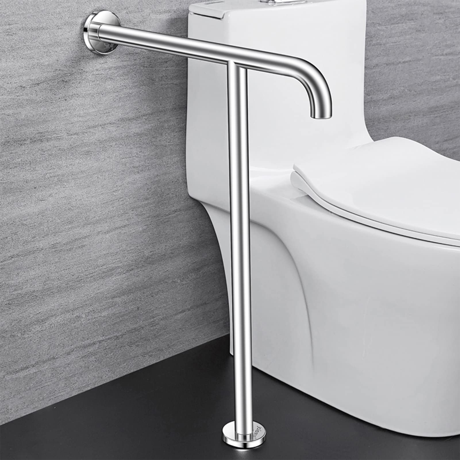 Barra de Apoyo para bañera y Ducha, Barra Angular de Acero Inoxidable para Mayor Seguridad en el baño, Ayuda para la Movilidad, Apta para Mujeres Embarazadas, Personas Mayores y PE