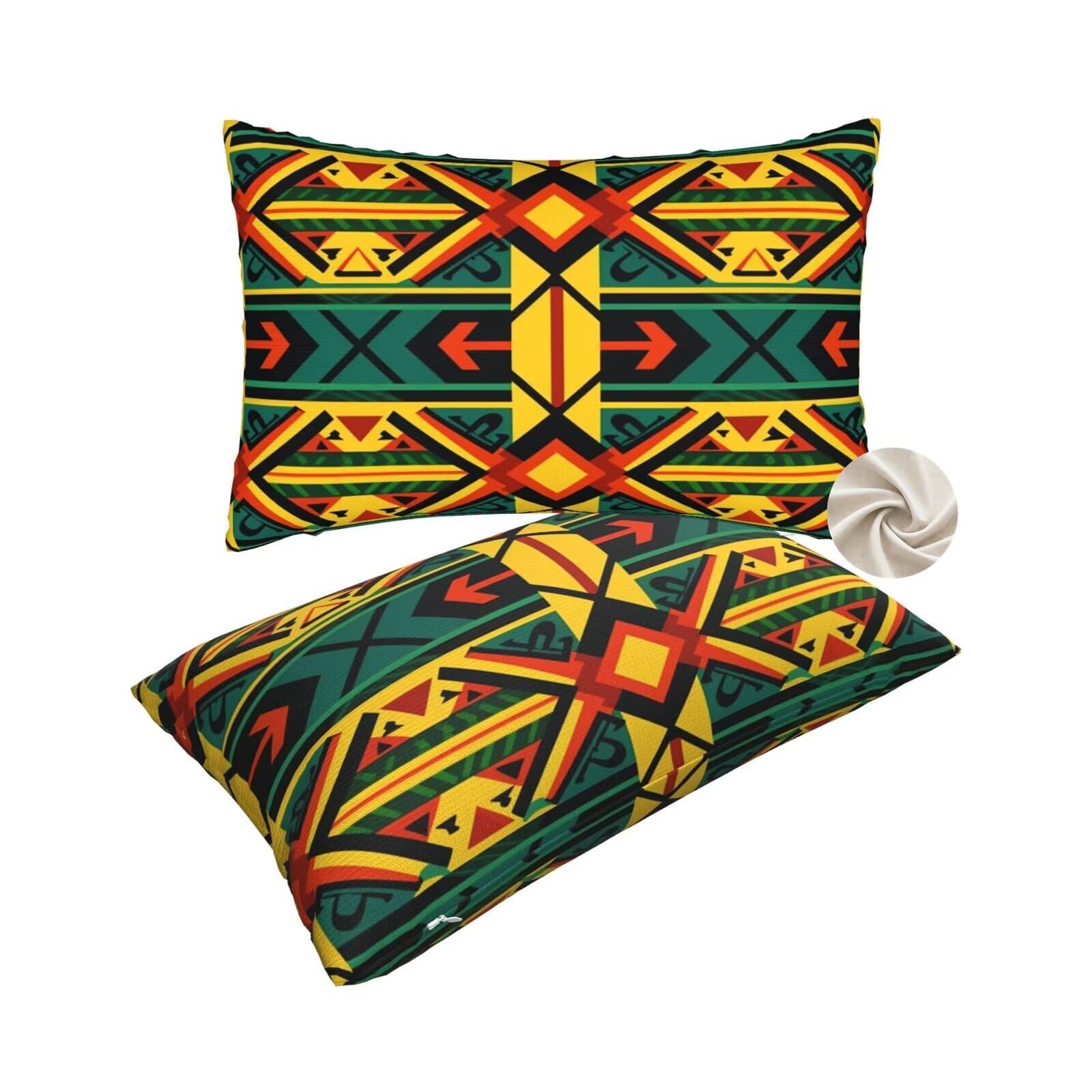 Housses de coussin 60x90 cm lot de 2 pour canapé et lit de couleur dinde