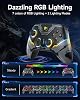 Control inalámbrico EasySMX X15 para PC, joysticks de efecto Hall | 2 botones traseros, batería de 1000 mAh, gamepad para Windows PC, Steam, Switch, Android, negro de EasySMX 5