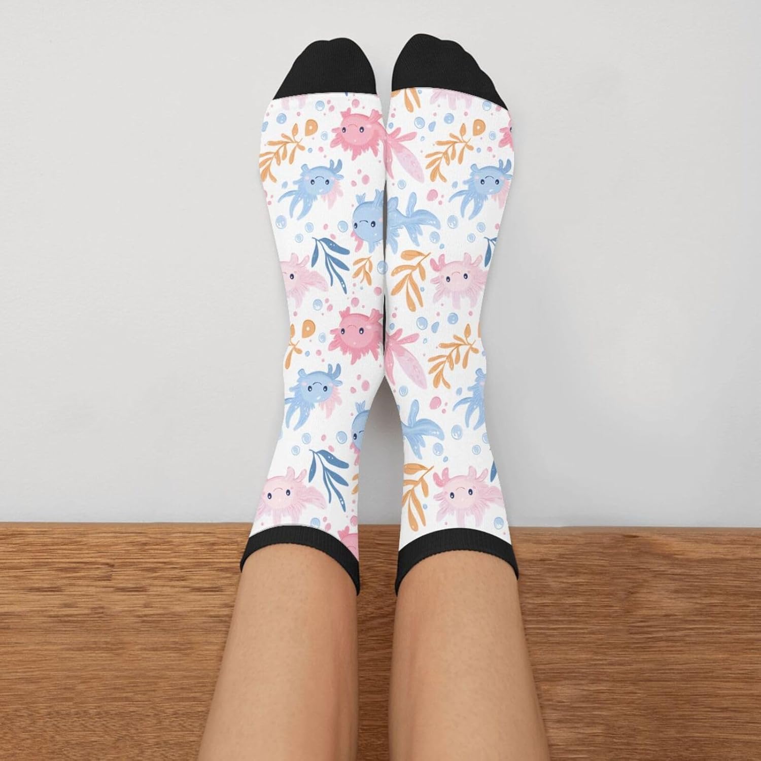 Men's Holiday Crew Socks, Novelty Designs, Funny Dress Casual Socks - Image 3