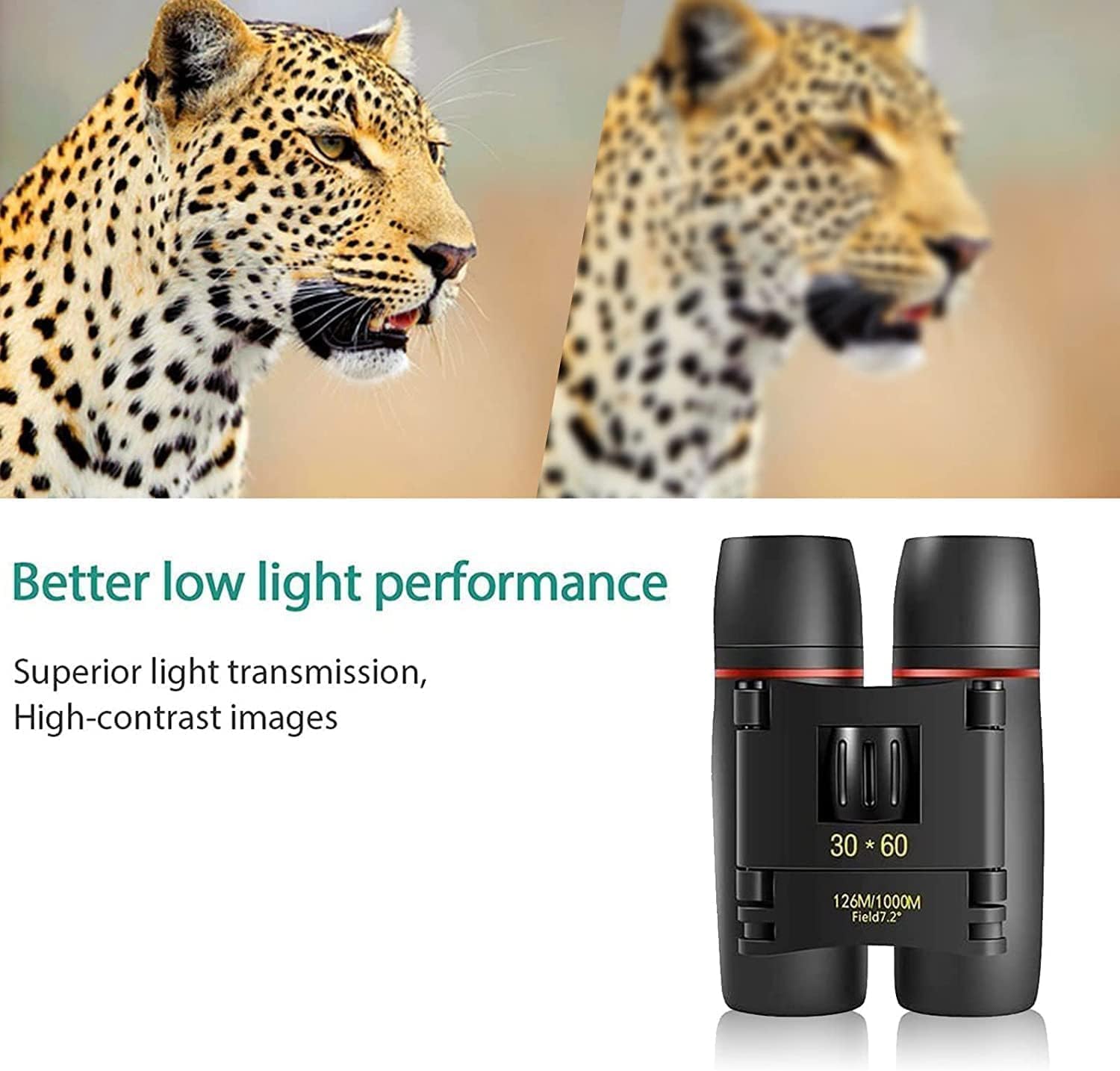 VISHARNI Telescope Hd Vision Binoculars 10000m High Power for Outdoor Travel Stargazing Concerts Sports Optical Vision Binocular Fixed Zoom (30x60) - Image 6 thumbnail