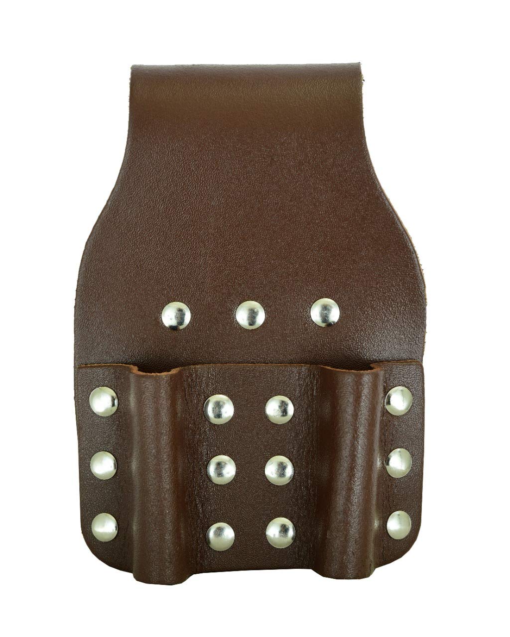 Bbi Ltd Brown Bbi Heavy Duty Leather Double Tool Pouch Frogs Spanner Scaffolder Scaffolding Tool Work Belt Professional Quality