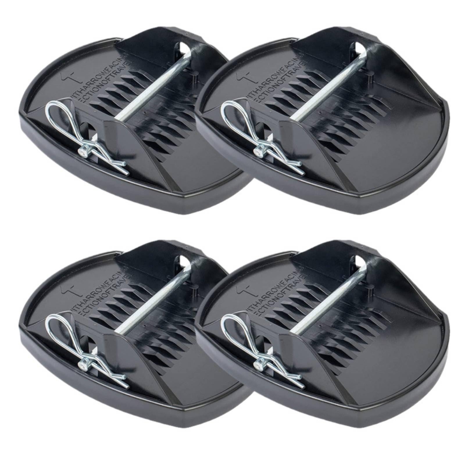 KESOTO 4 Piezas Base para Remolque Antislizante, Ligero, Soporte, para Cámping