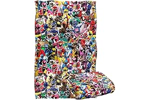 Trevco Power Rangers Crowd of Rangers Blanket: Ultimate Comfort for Mighty Morphin' Fans