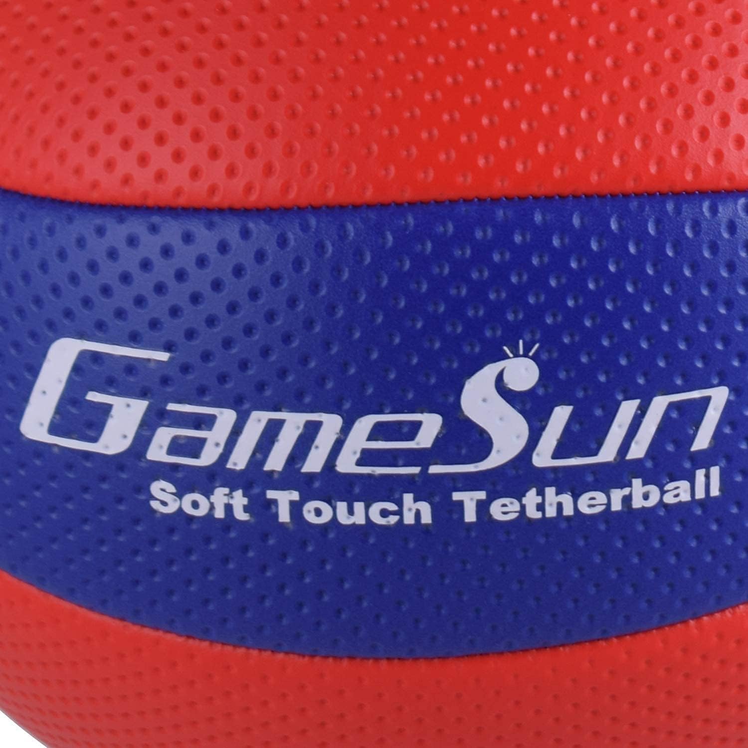 Gamesun Tetherball Ball and Rope with Carabineer, Soft Touch, Portable Tetherballs with Soft Rope - Great Outdoor Game for Kids, Red Blue : Sports & Outdoors