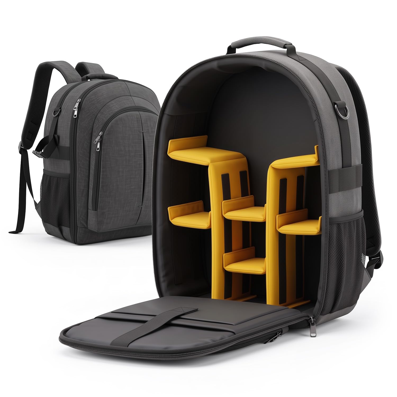 FATMUG Camera Backpack for DSLR, Lens, Accessories and Laptop (13"), Tripod Holder (Dark Grey)-picture-17