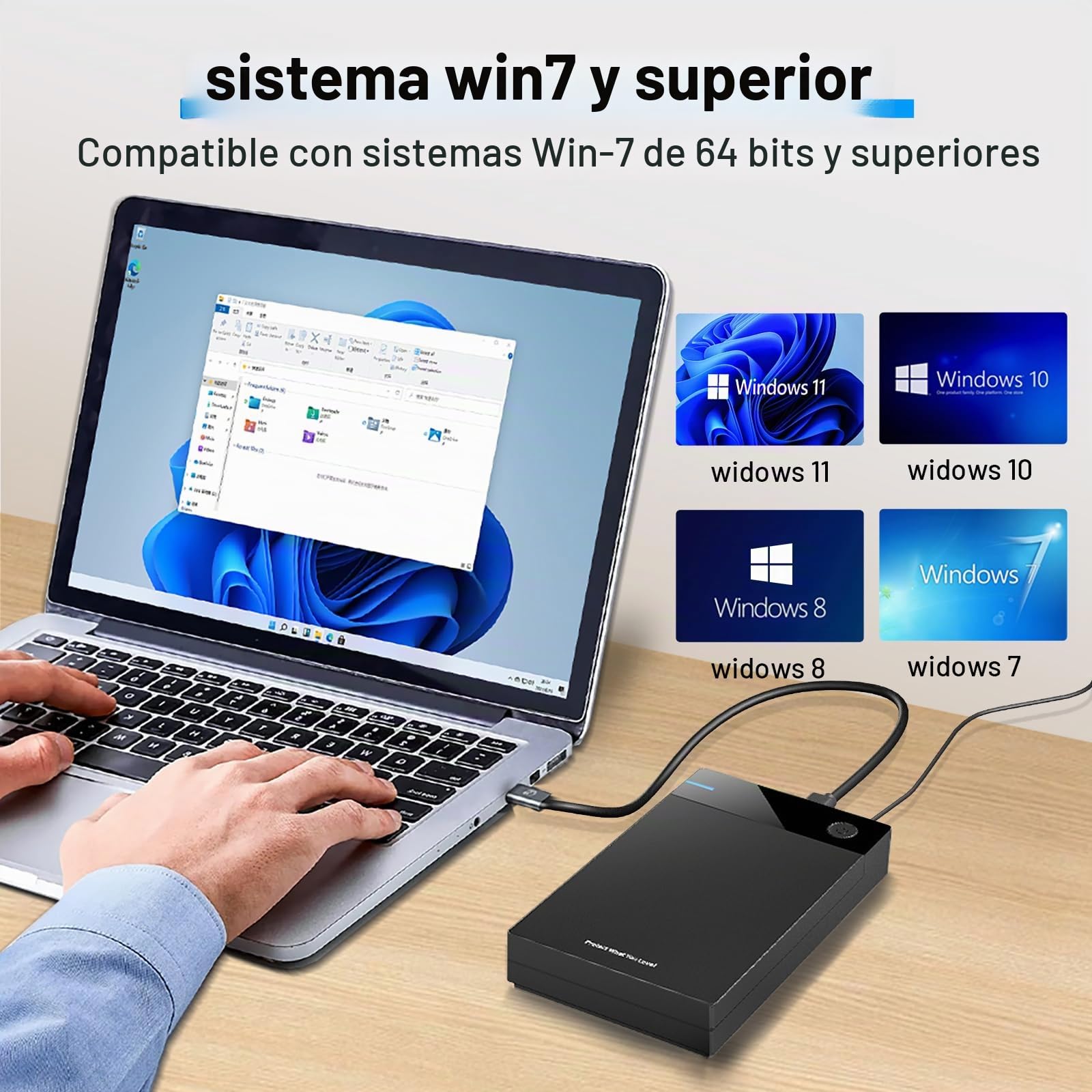 Kinhank Disco duro retro de 12 TB con más de 96.000 juegos, consolas de juegos retro compatibles con más de 400 emuladores, más de 6000 juegos 3D, disco duro portátil compatible con Win 7/8/10/11