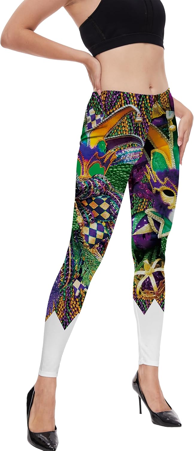 TMSD Women's Funny Graphic High Waist Skinny Leggings - Image 2