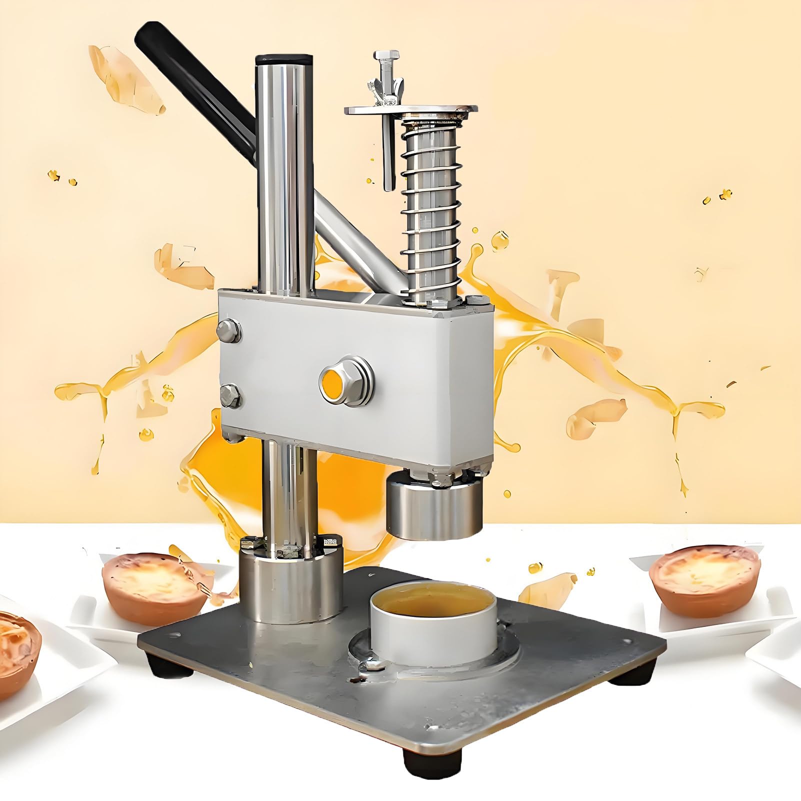 Epygnom Multicolor Manual Egg Tart Making Machine, Commercial Custard Tart Shell Mold, Hand Pie Press Making For Home Use, Cake Shop, For Baking Tarte Pie Waffle Shells 26