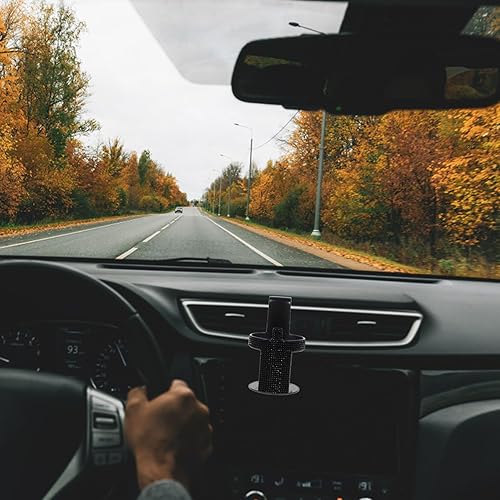 Miniatura 8 de Car Cup Holder with Rhinestone Hook for Vehicle Drink Storage Space-Saving Car Organizer Cup Holder with Hanging Hook Truck Office Home Use Interior