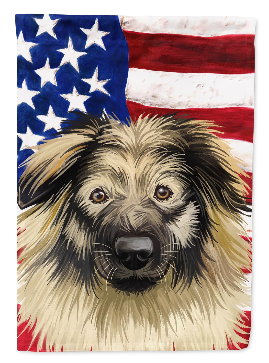 Karst Shepherd American Flag Petit Drapeau de Jardin Multicolore Décoration de Cour CK6587GF