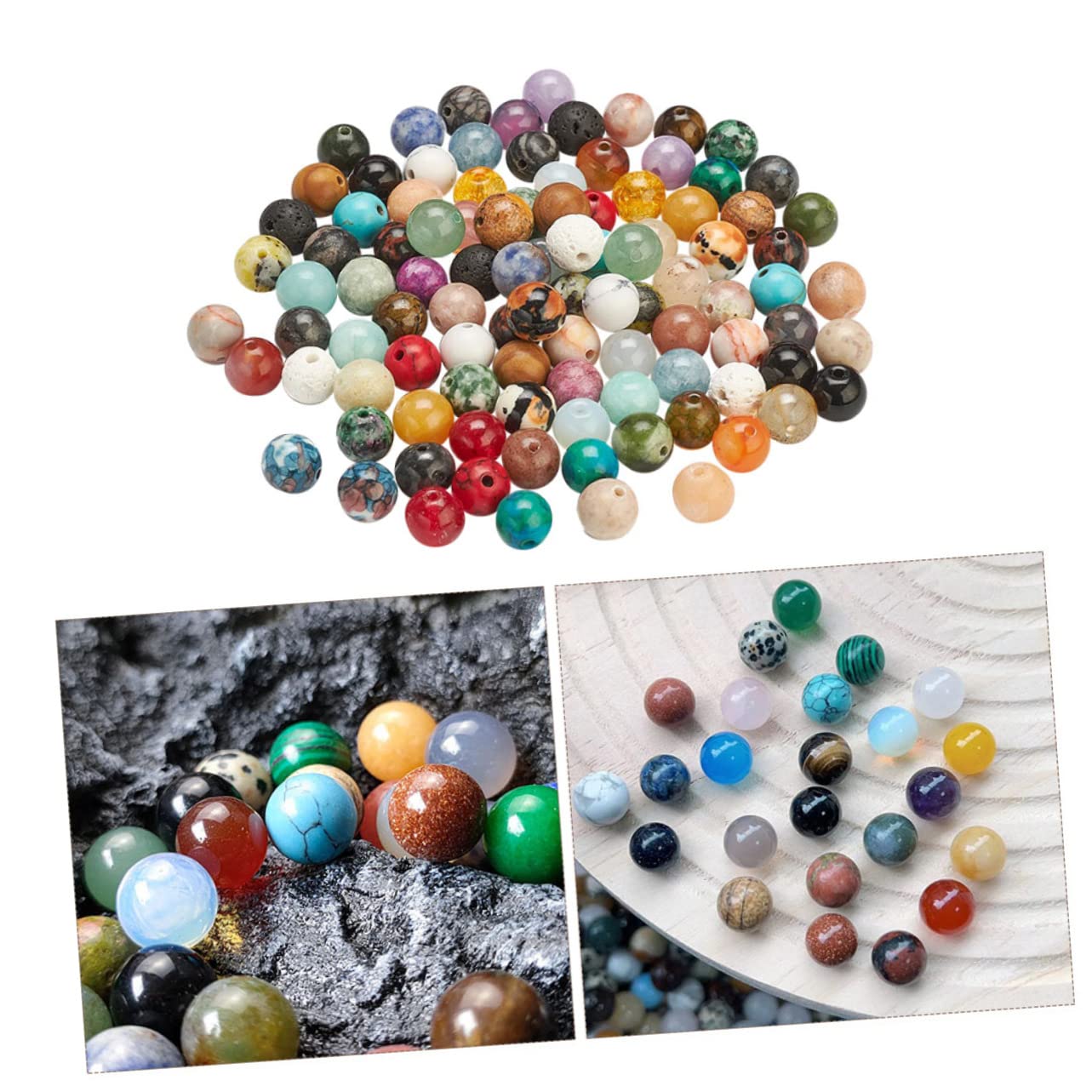 Tofficu 200stücke Bunten Farben Polierte Schmuck Spacer Perlen Für Armbänder Und Bastelprojekte Hochwertige Oberfläche Für Kreative Designs