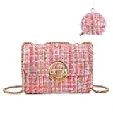 Blisfulady Small Shoulder Bag for Women Trendy Ladies Crossbody Bag with Chain Designer Purses Handbag Clutch Evening Bags