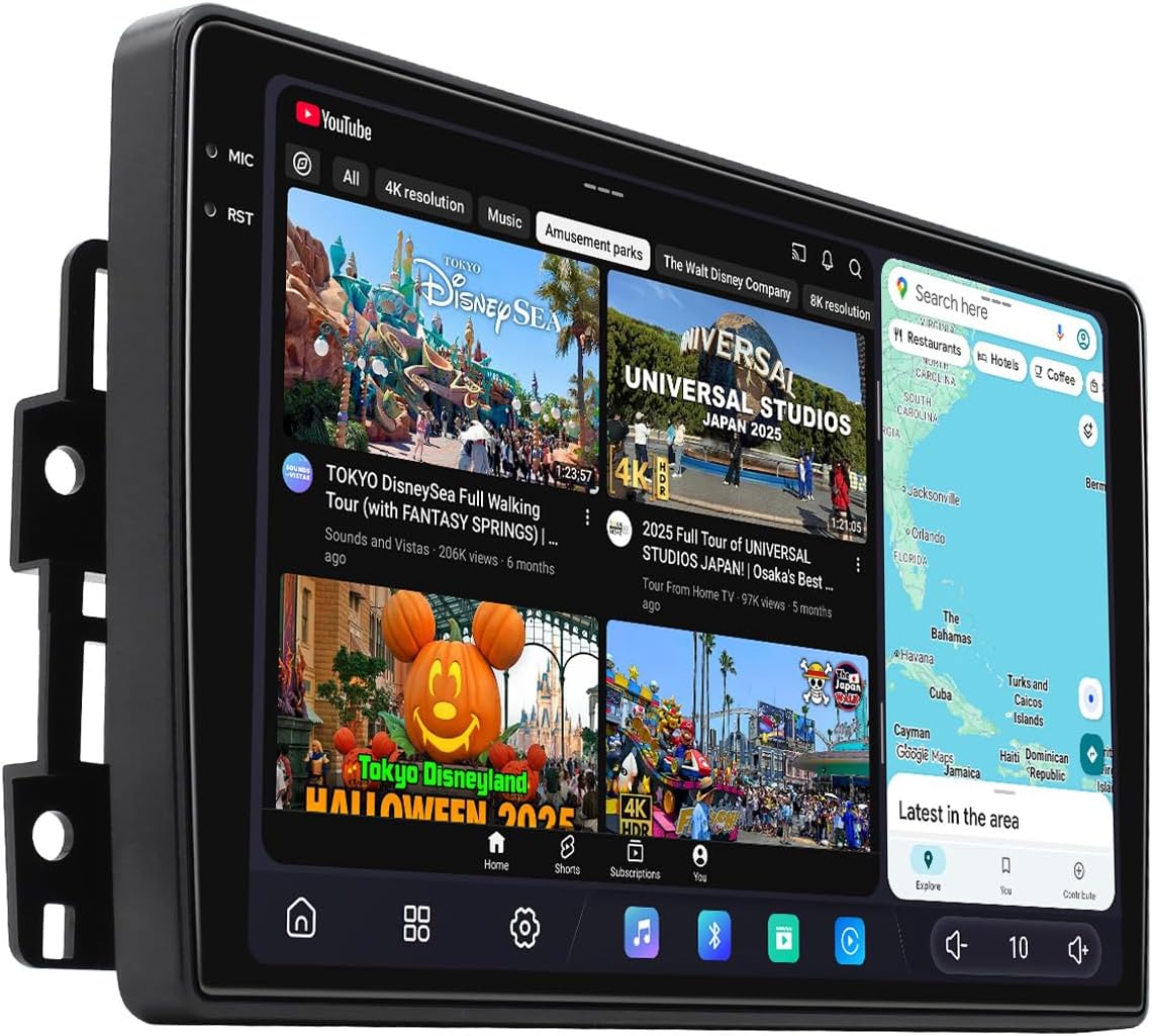 JOYING Car Radio for Chevrolet Silverado, Impala, Express, Tahoe/GMC Sierra, Yukon/Buick 2007-2013, 10.4" 2K QLED Touch Screen Android 13 Stereo 12GB+256GB with CarPlay, Android Auto(JY-CT123N12)