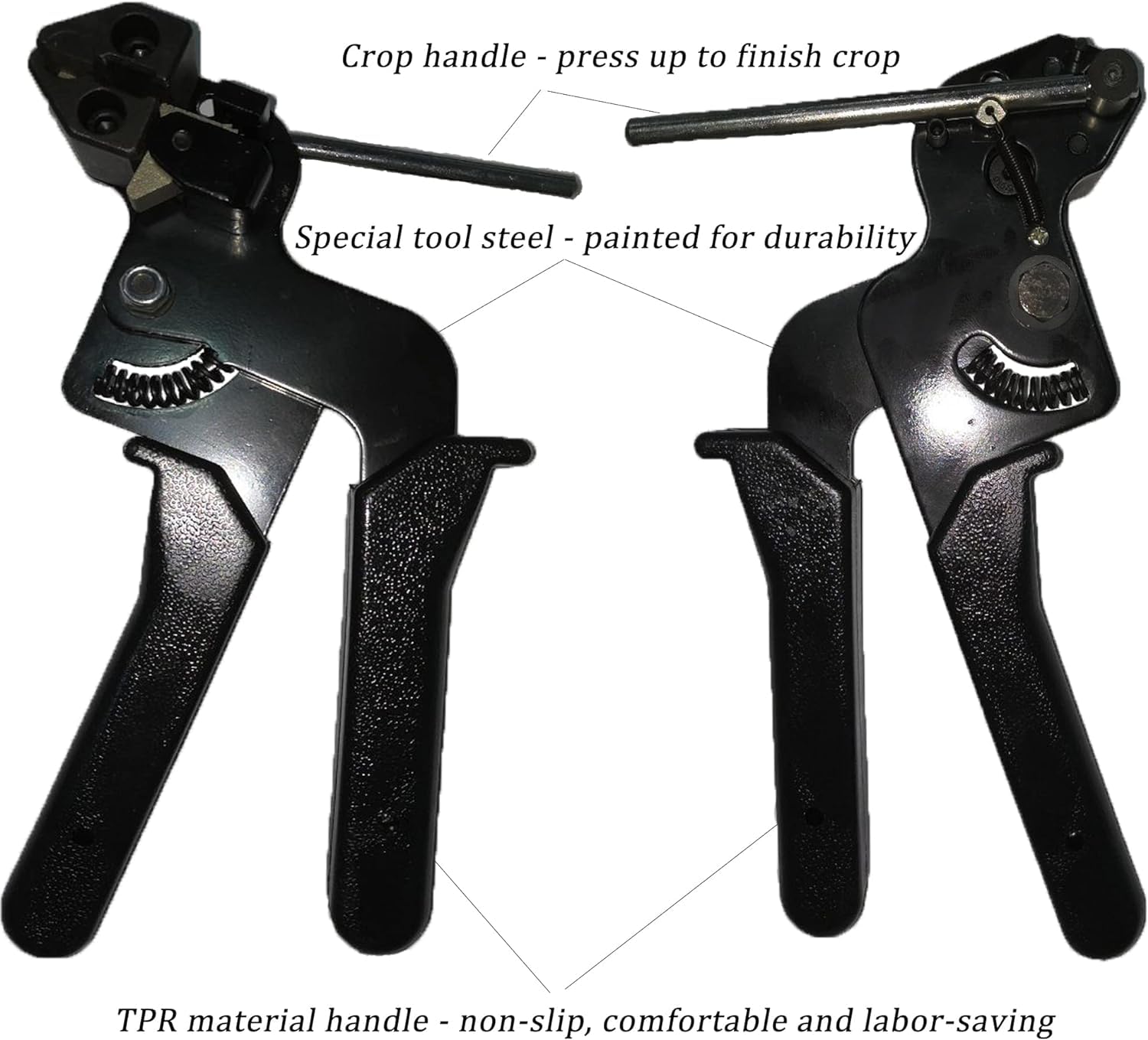 Metall Tie Gun mit 50 Stück Edelstahl Kabelbinder,Deecam Kabelbinderzange zum Verriegeln und Schneiden von Metallkabelbindern, 250mm*4.6mm-Kabelbinder Aus Edelstahl