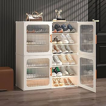 Amazon.co.jp: シューズボックス シューズラック オーガナイザー