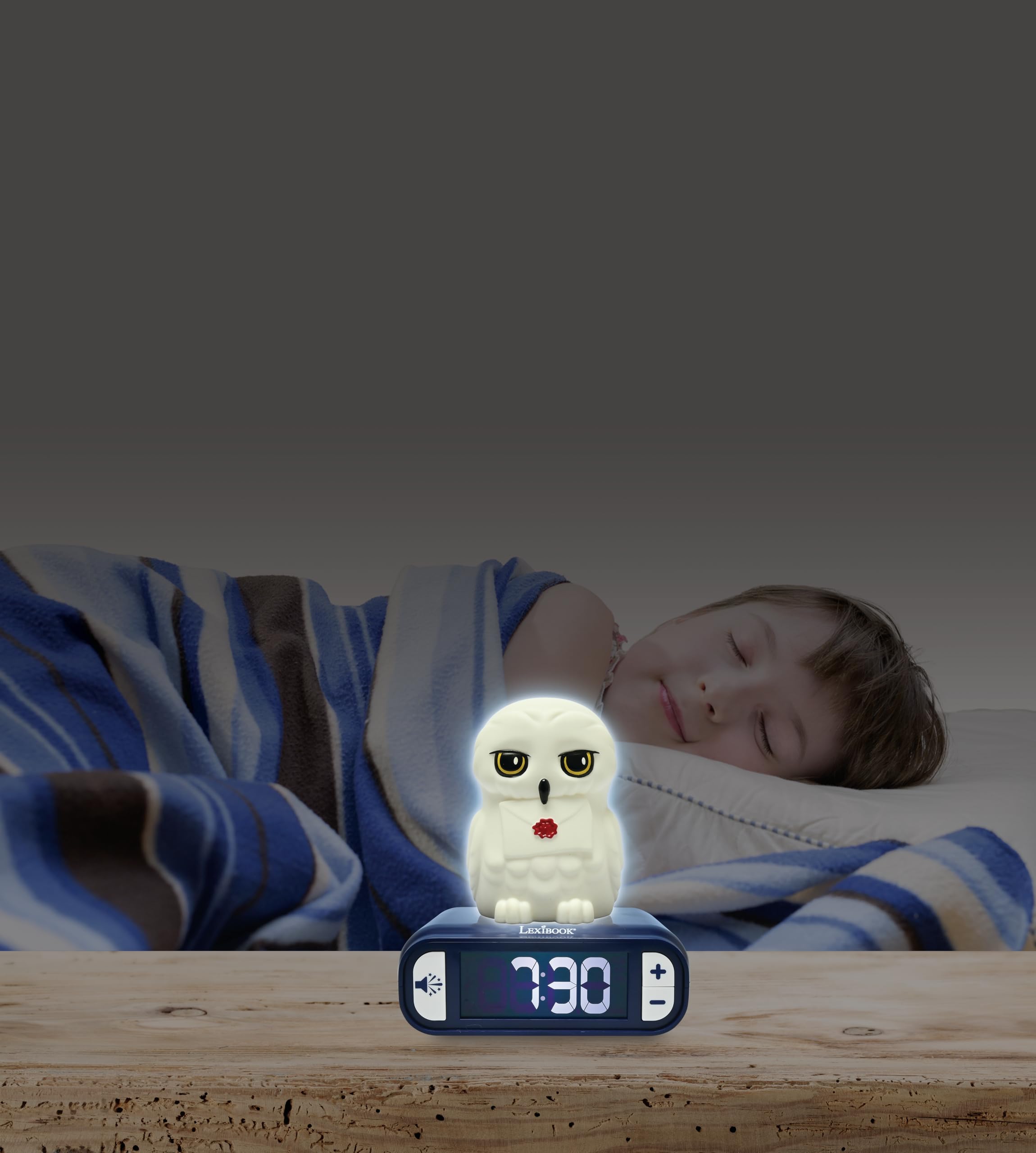 LEXIBOOK, Hedwig, Hedwig Nightlight Alarm Clock, Sounds and Melodies, Backlit LCD Screen, Luminous, Snooze, RL800HP1 - Image 4