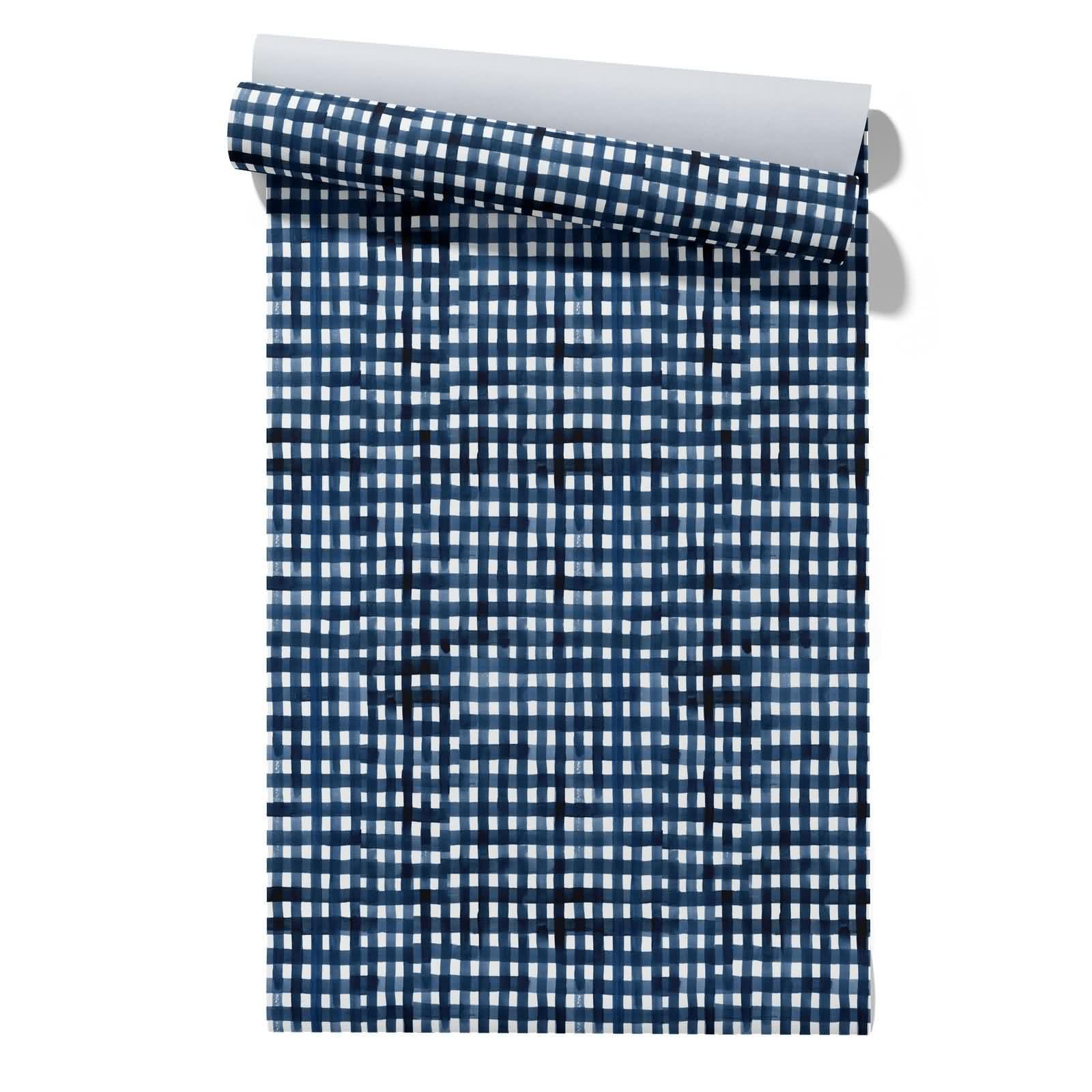 Cevan Style 18 Thick Wallpaper For Bad Walls Covering Ideas Grid Texture Modern Individuality Bathroom Contact Rubber Blue Kitchen Wall Covering Peel And Stick 45X500cm