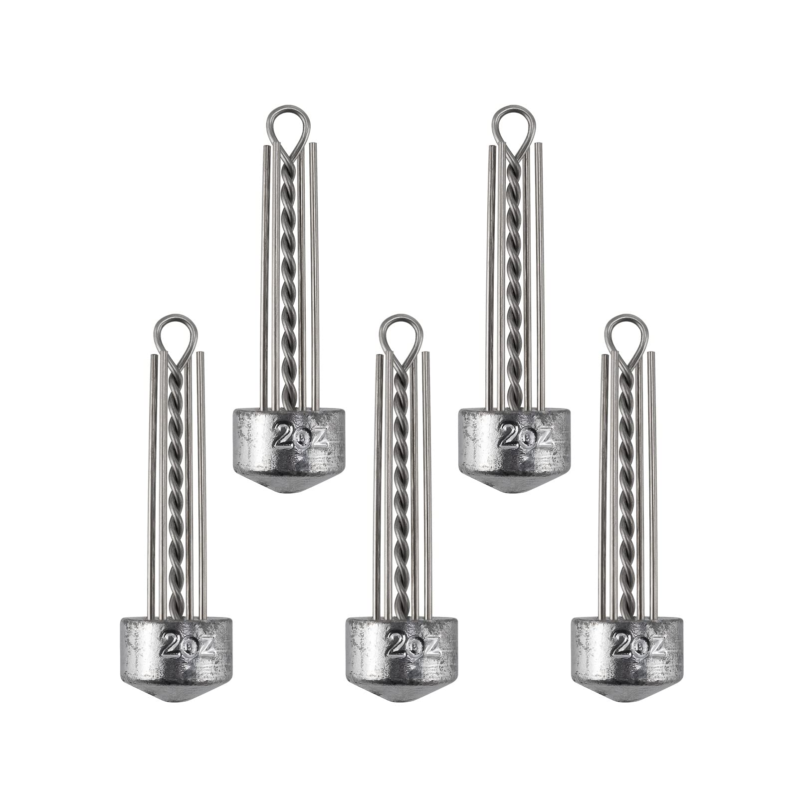 Dr.Fish 5 Pack Spider Surf Fishing Weight Sputnik Sinker 1oz-8oz Saltwater Beach Casting Sea Bottom Holder