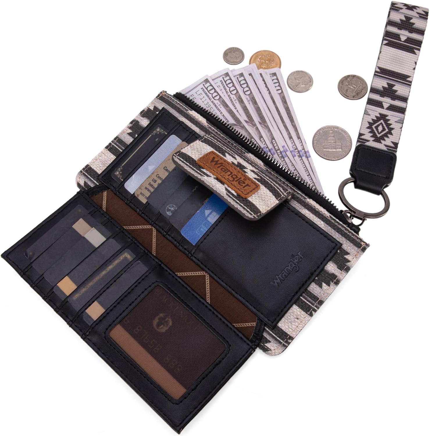 Wrangler Wristlet Wallets for Women Western Clutch Purse Rfid Wallet Womens - Image 3