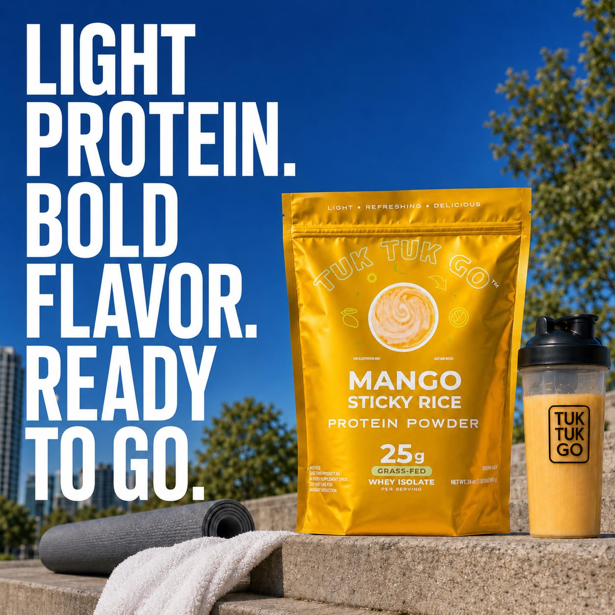 Amazon.com: Tuk Tuk Go Clear Whey Protein Drink Mix - Mango Sticky