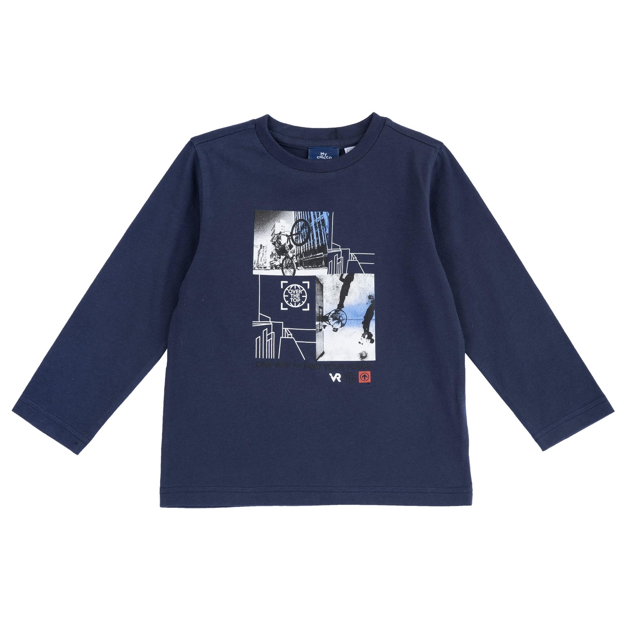 Chicco T-Shirt Bambino a Manica Lunga (366) Bimbo 0-24, Bianco, 50