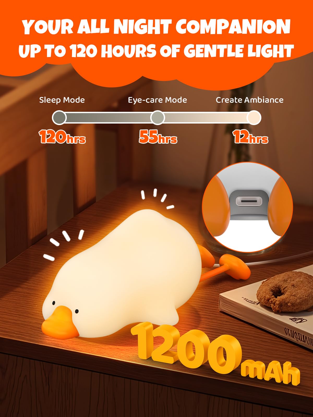 Smiling Shark Carino Lampada Notturne, Oca Ricaricabile LED Notturna Silicone Luce Sensore Tattile 3 Luminosità & RGB Cute Night Light Timer 15 Minuti Luci Notturne per Bambini Decorazione Regali