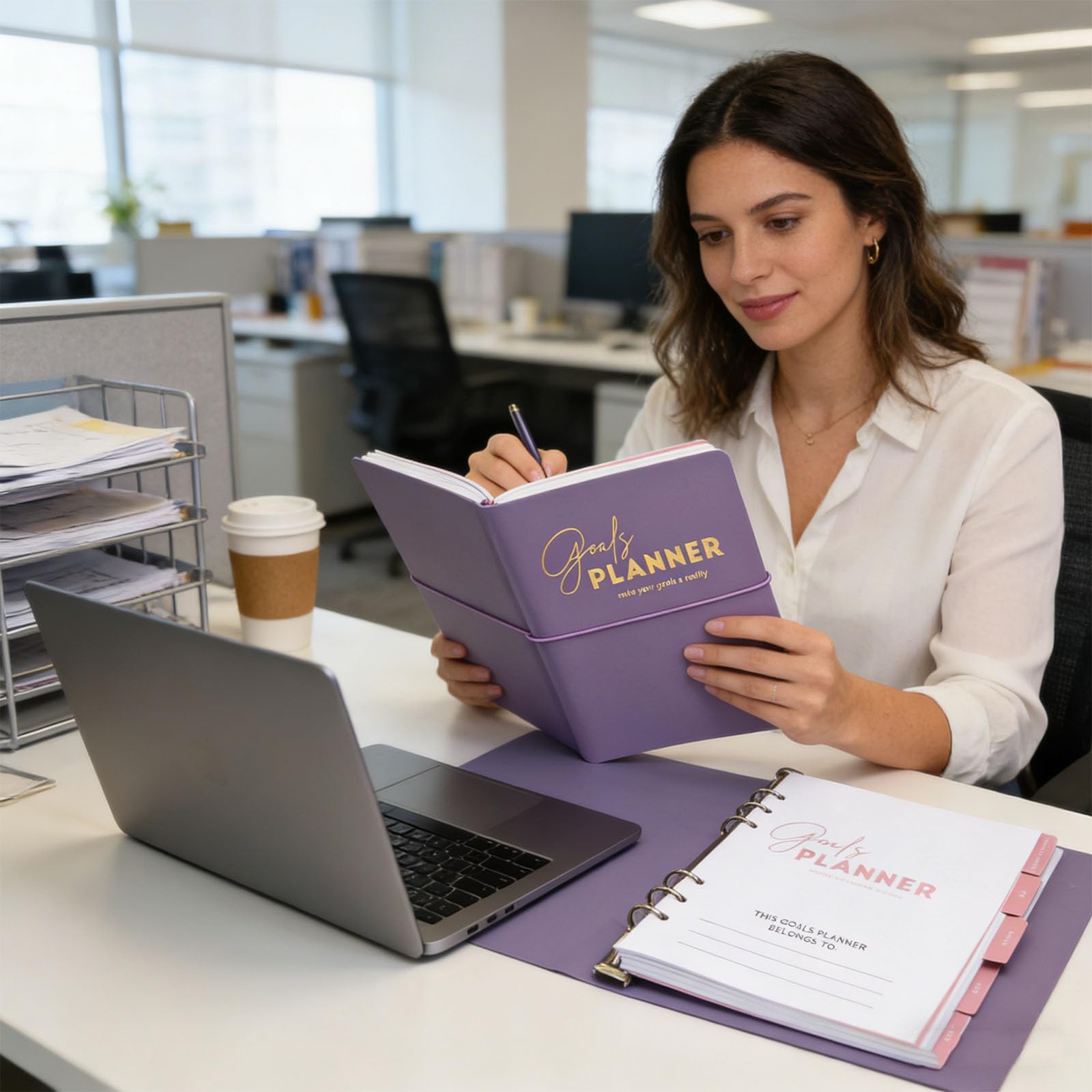Agenda in pelle premium 2026 con penna in metallo e set biglietti auguri per l ' agenda studio per esigenze lavorative, scolastiche e aziendali