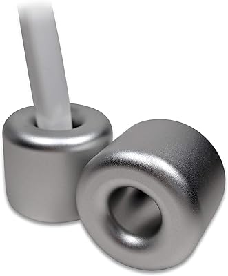 Mudai Aluminium Toothbrush Holder Stand, Pack of 2 (Satin Silver)