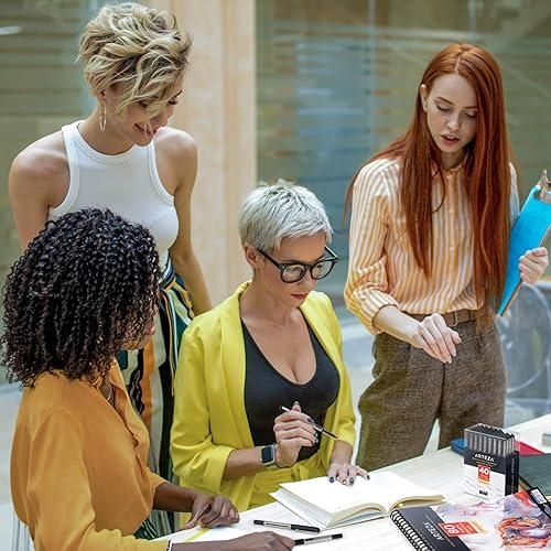 Miniatura 6 de Arteza Bolígrafos Rollerball, paquete de 40, bolígrafos de tinta líquida negra de 0.020 in para diario de viñetas, bolígrafo de punta fina,