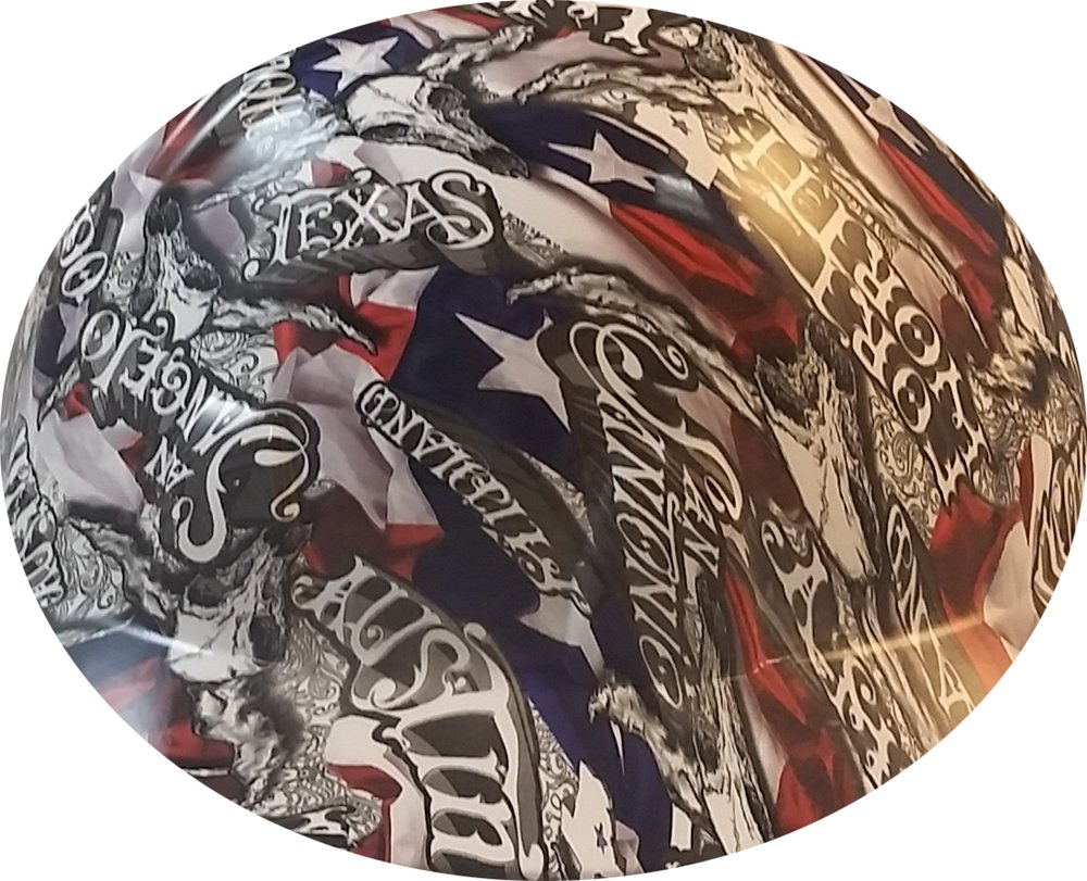 Texas America Safety Company Hydro Dipped Full Brim Style Hard Hat