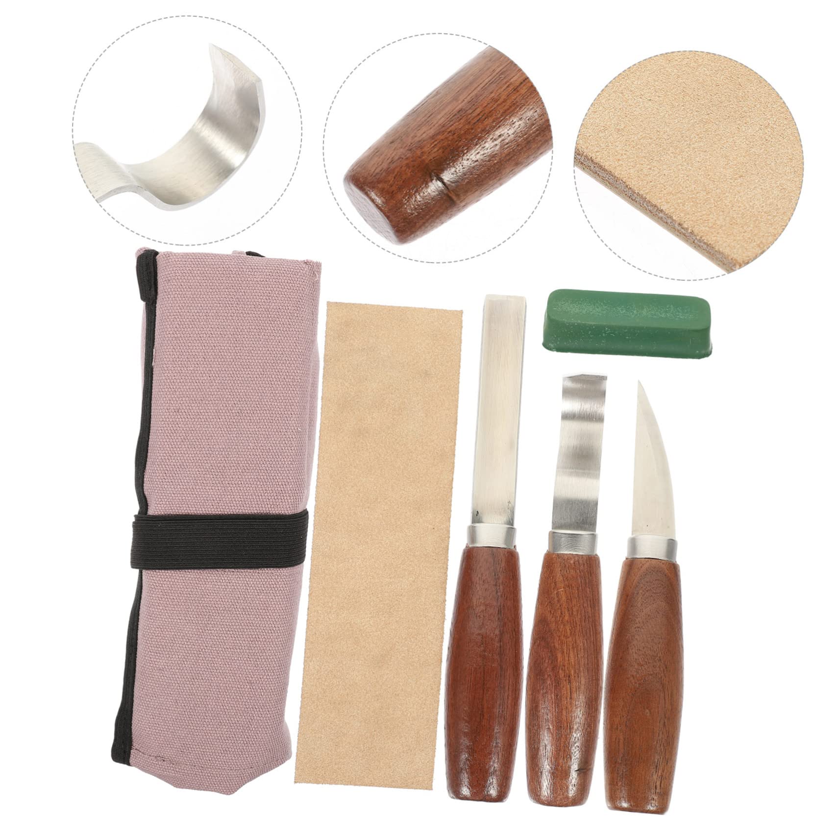 1 Set Strumenti Intaglio Legno Kit Utensili Mano Robusti Materiali Alta Durezza Precisione Taglio Tenacità Lame