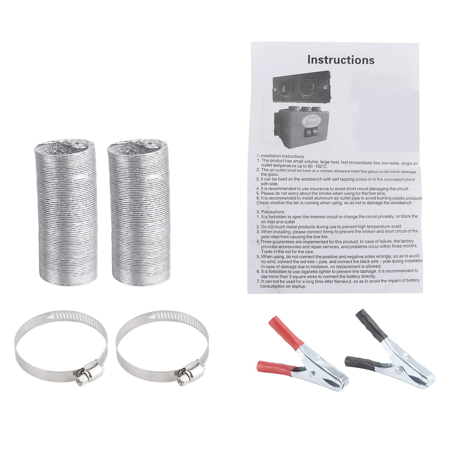 12V Auto Heizlüfter - 400W/600W Windschutzscheiben-Entfroster mit Dual-Auslässen - Leiser Betrieb