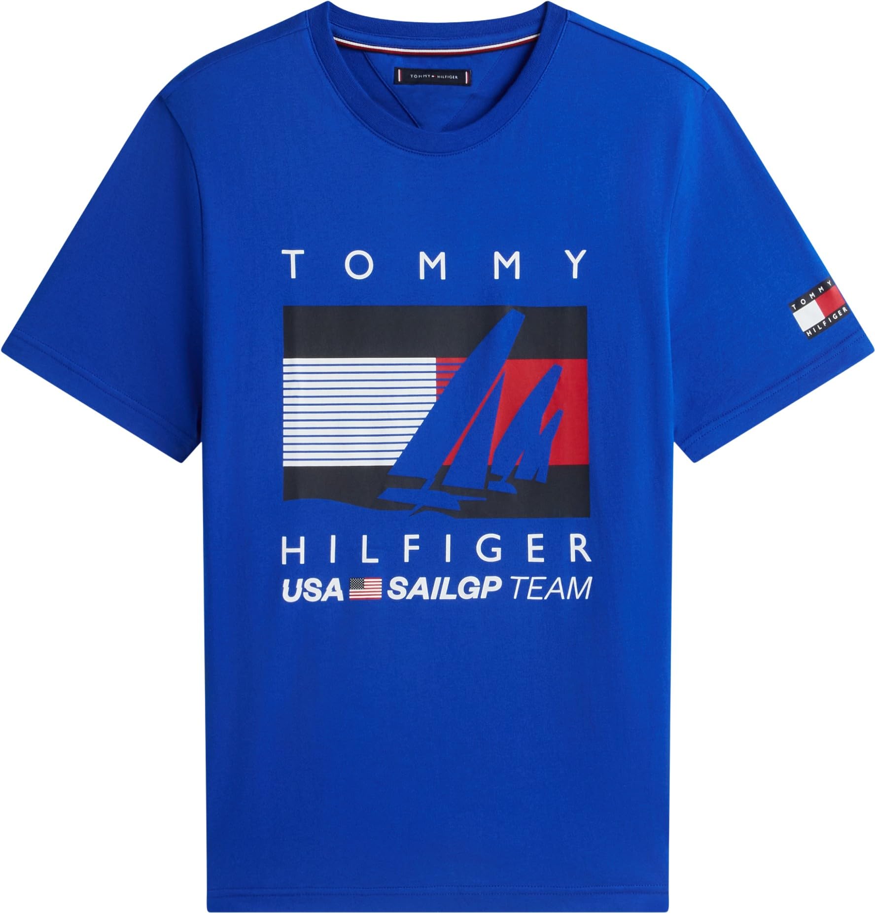Tommy Hilfiger Camiseta de Manga Corta Hombre US SailGP Graphic de algodón