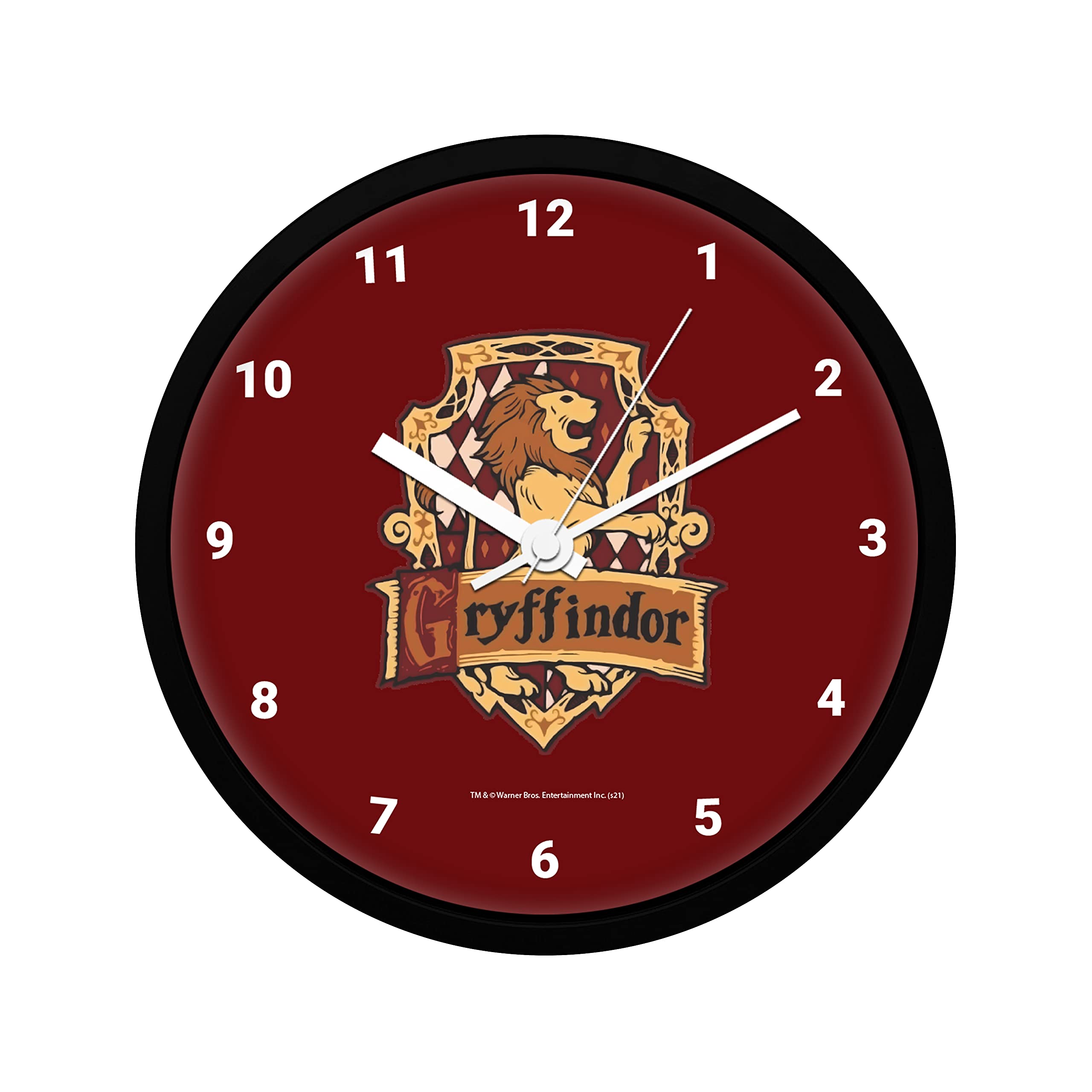 MC SID RAZZ Officially Licensed by Warner Bros USA Plastic Harry Potter Gryffindor with Numbers Wall Clock (Multicolor)