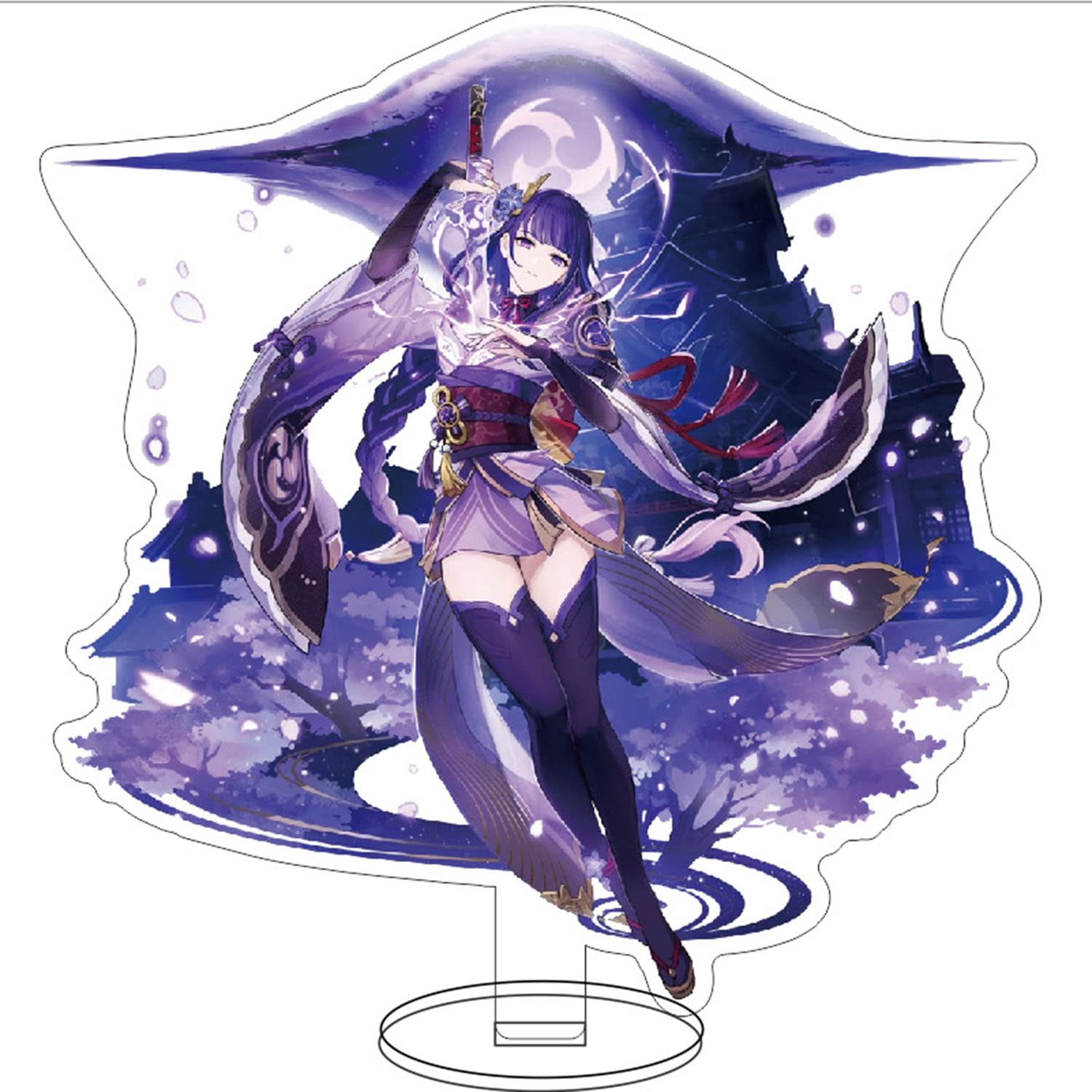 QPWZBeelzebul Genshin Impact Anime Humanoid Stand, Acrylic Material Decoration Ornaments Unisex Creative Gifts