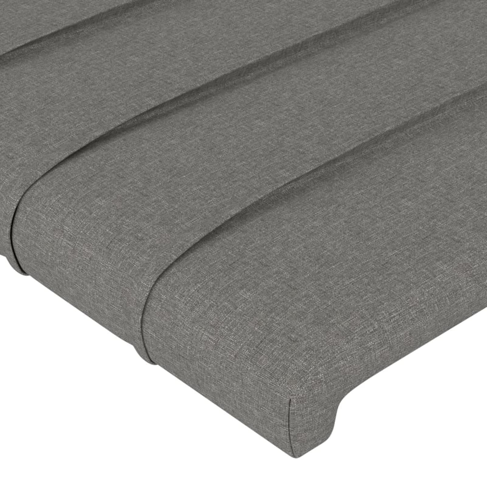 Cabeceros 2 Unidades, Cabezal De Cama, Cabezales Dormitorios Modernos, Cabecera para Cama, Cama Cabeza, de Tela Gris Oscuro 100x5x78/88 cm