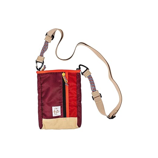 Chums Indio Sling Bag - Compact Nylon Crossbody Bag for Everyday Adventures - Purse w/Removable & Adjustable Straps - Travel Essential for Hiking, Camping, & More - Black/Teal-Tan