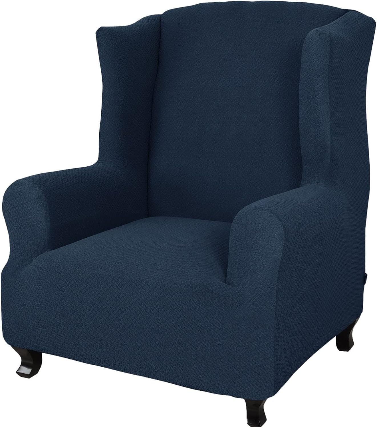 Wingback Chair Sofa Slipcover,1-Piece Sofa Cover, Furniture Protector,Couch Soft with Elastic Bottom, Spandex Fabric Small Checks (M.)
